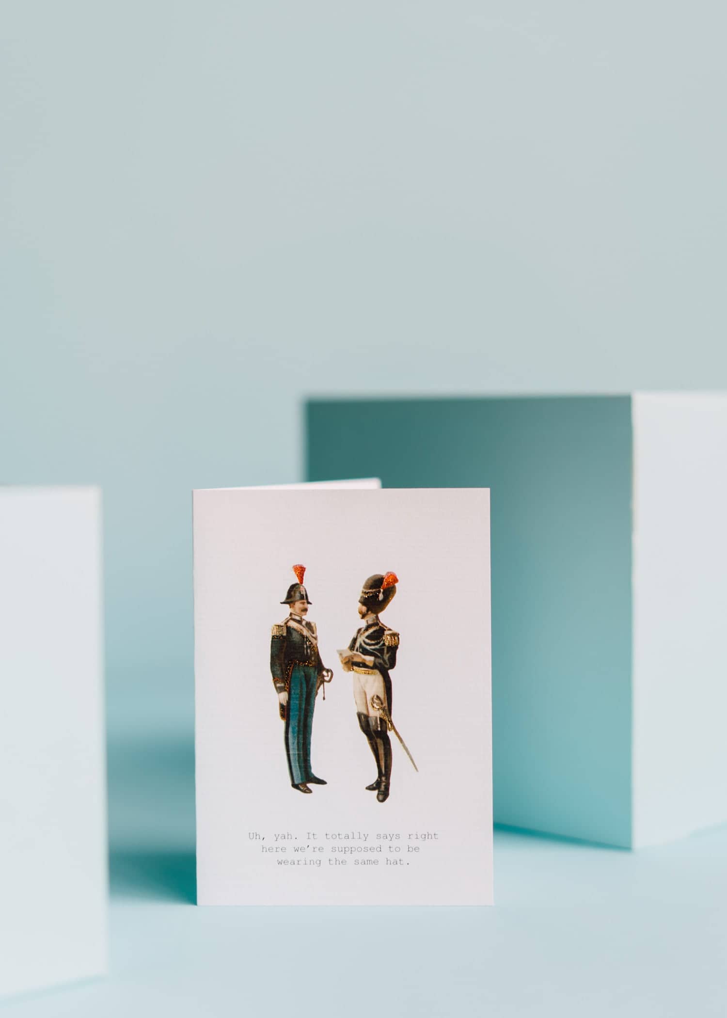  Men With Hats Greeting Card 