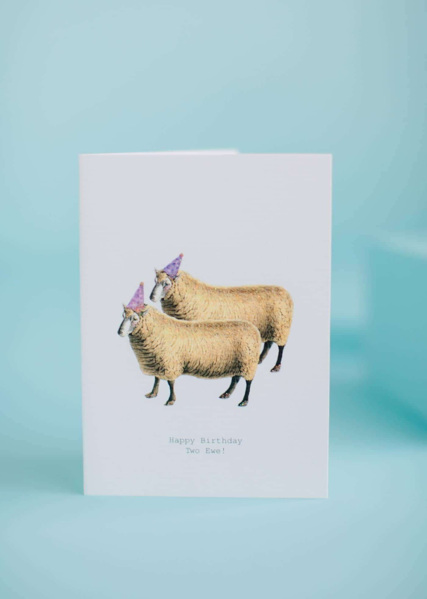  Happy Birthday Two Ewe Birthday Card 