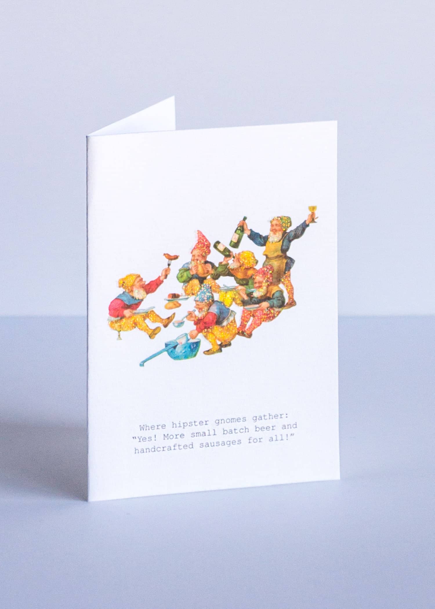  Hipster Gnomes Greeting Card 