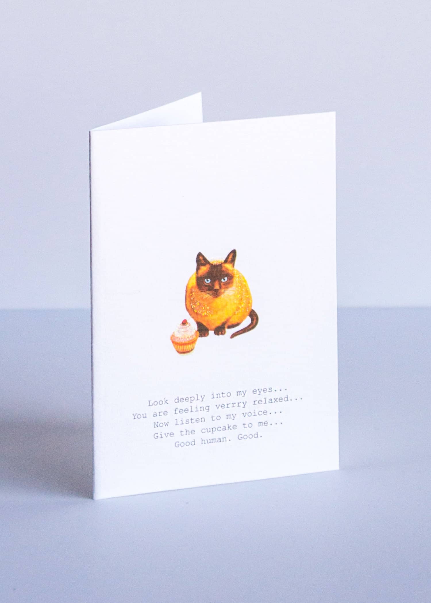  Hypnotic Cat Greeting Card 