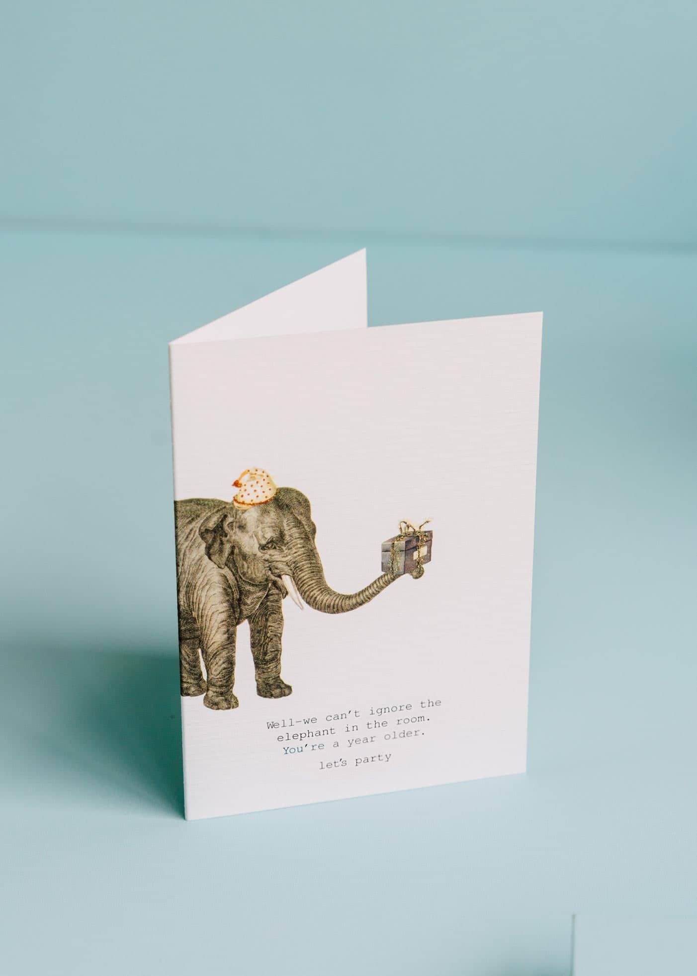  We Can't Ignore The Elephant Greeting Card 