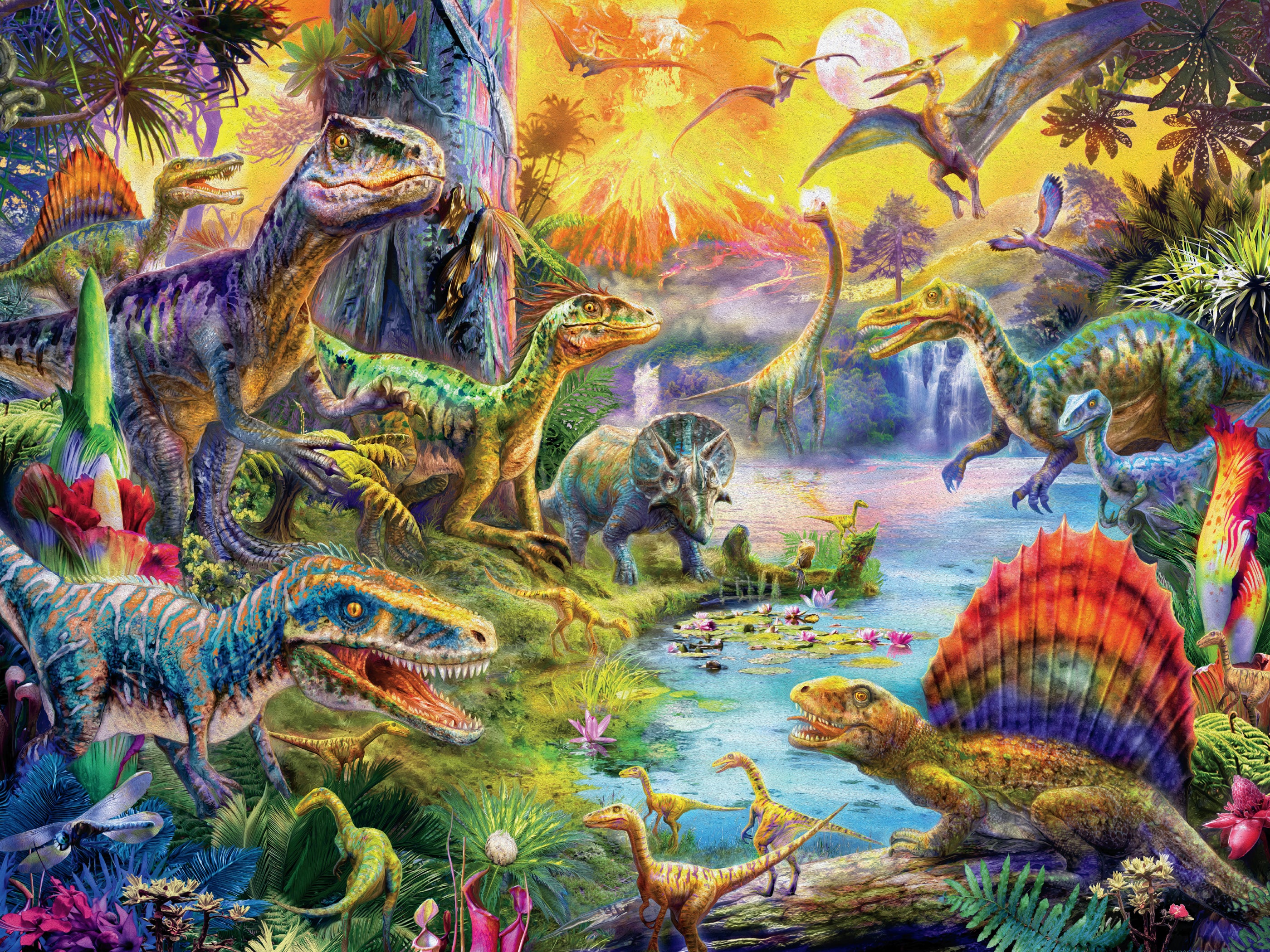 Prehistoria - Dimetrodon Lagoon - 300 Piece Puzzle