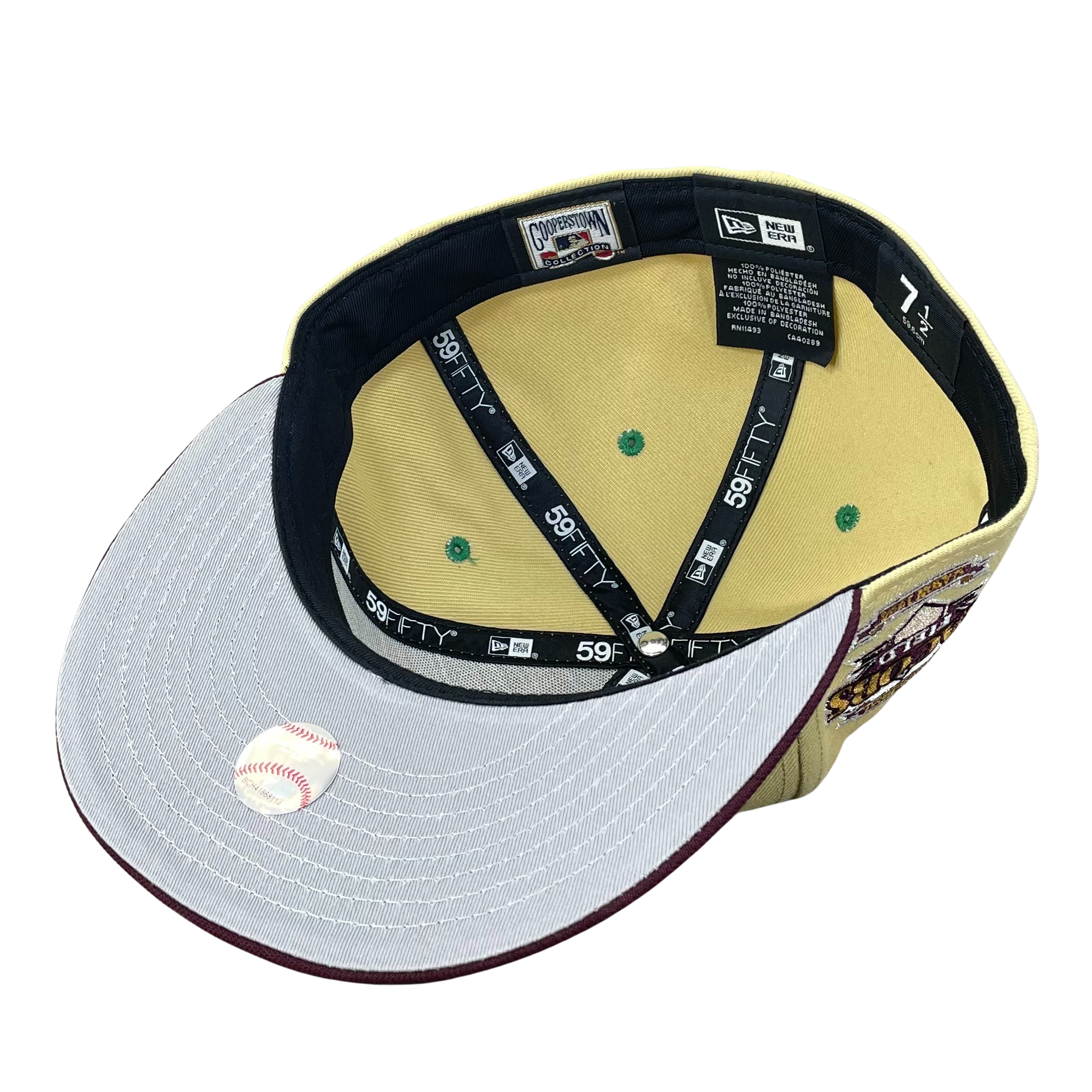 59FIFTY Cleveland Indians Vegas Gold/Maroon/Gray Jacobs Field Inaugural Field Patch