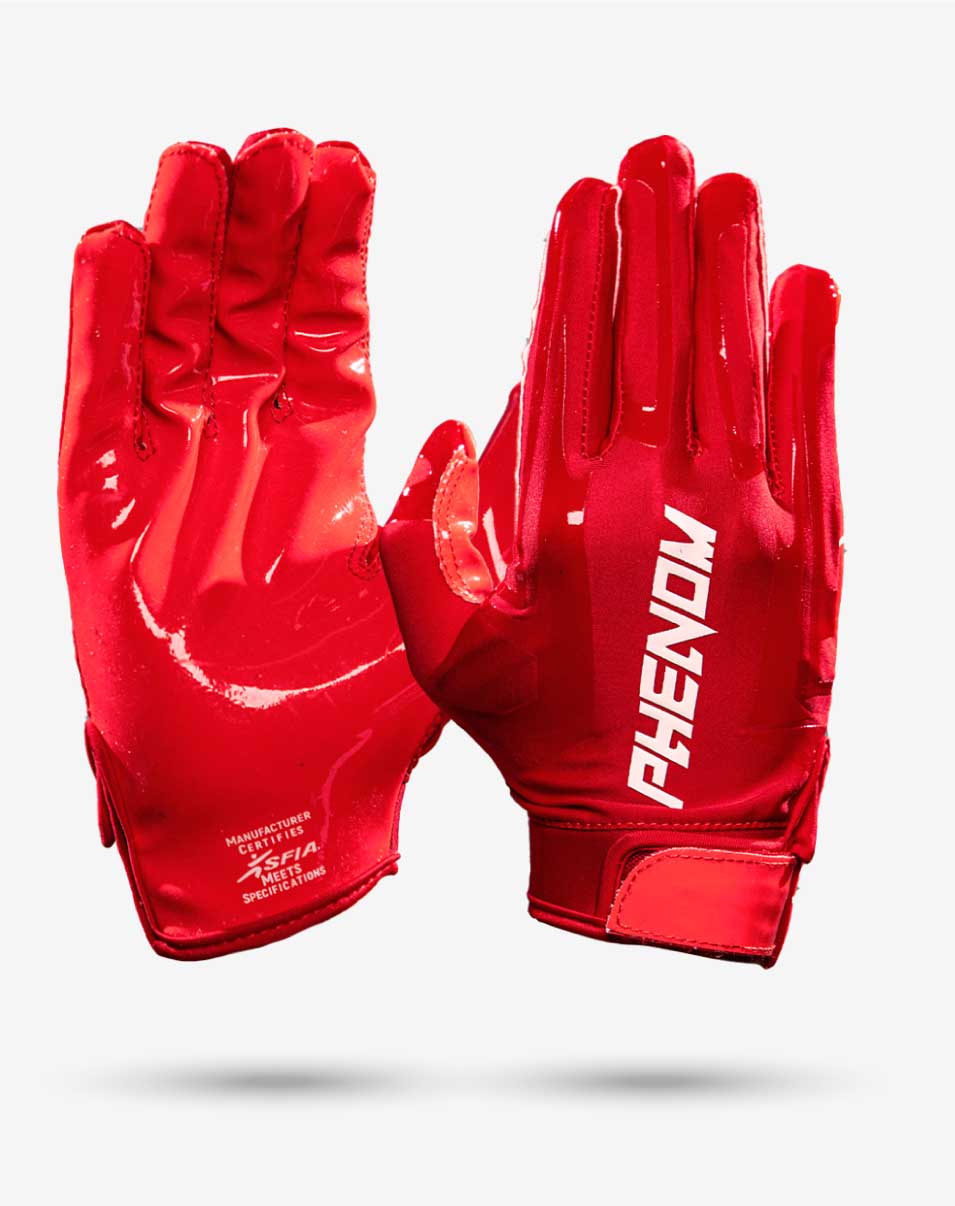 Phenom Elite Red Football Gloves - VPS1