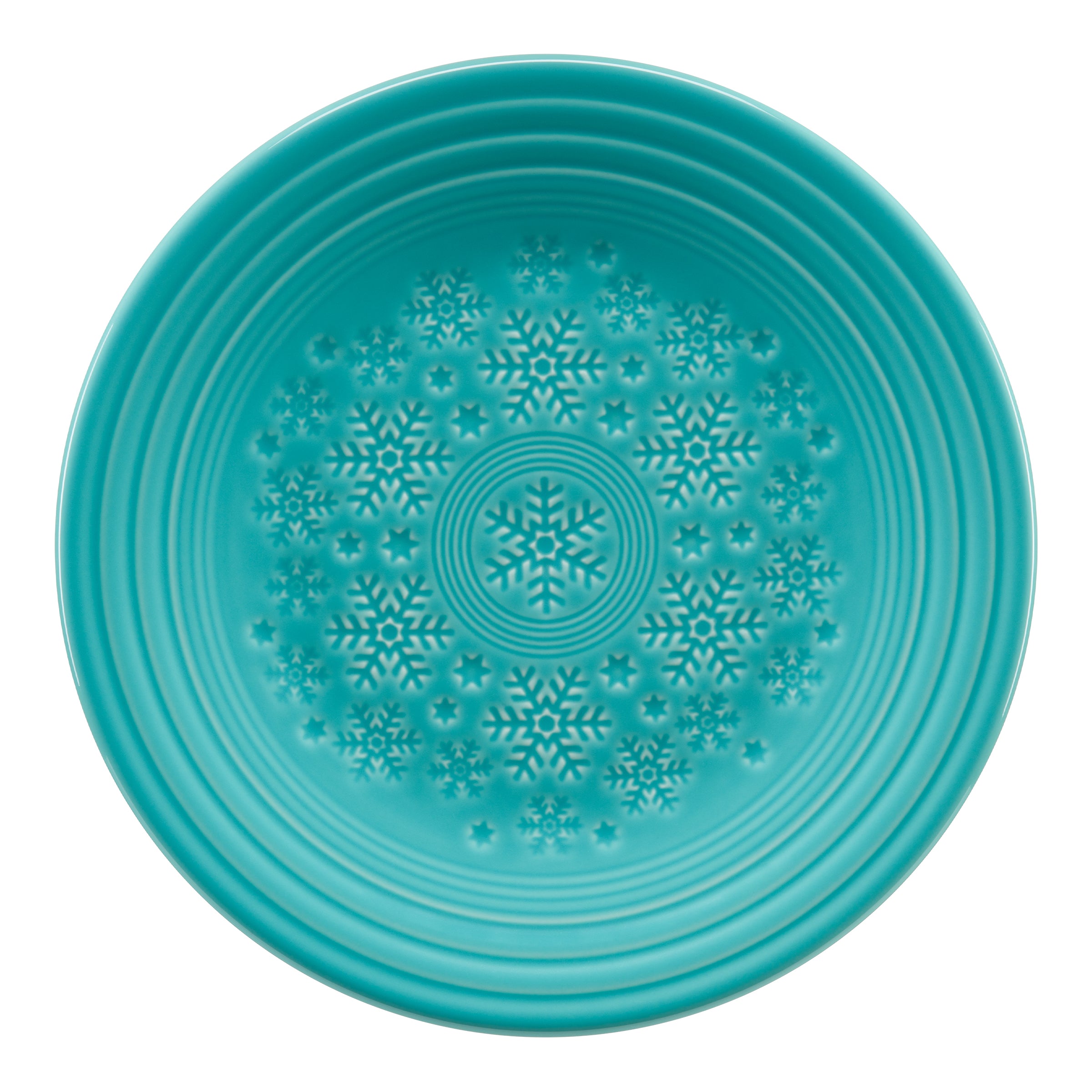 Embossed Snowflake Luncheon Plate