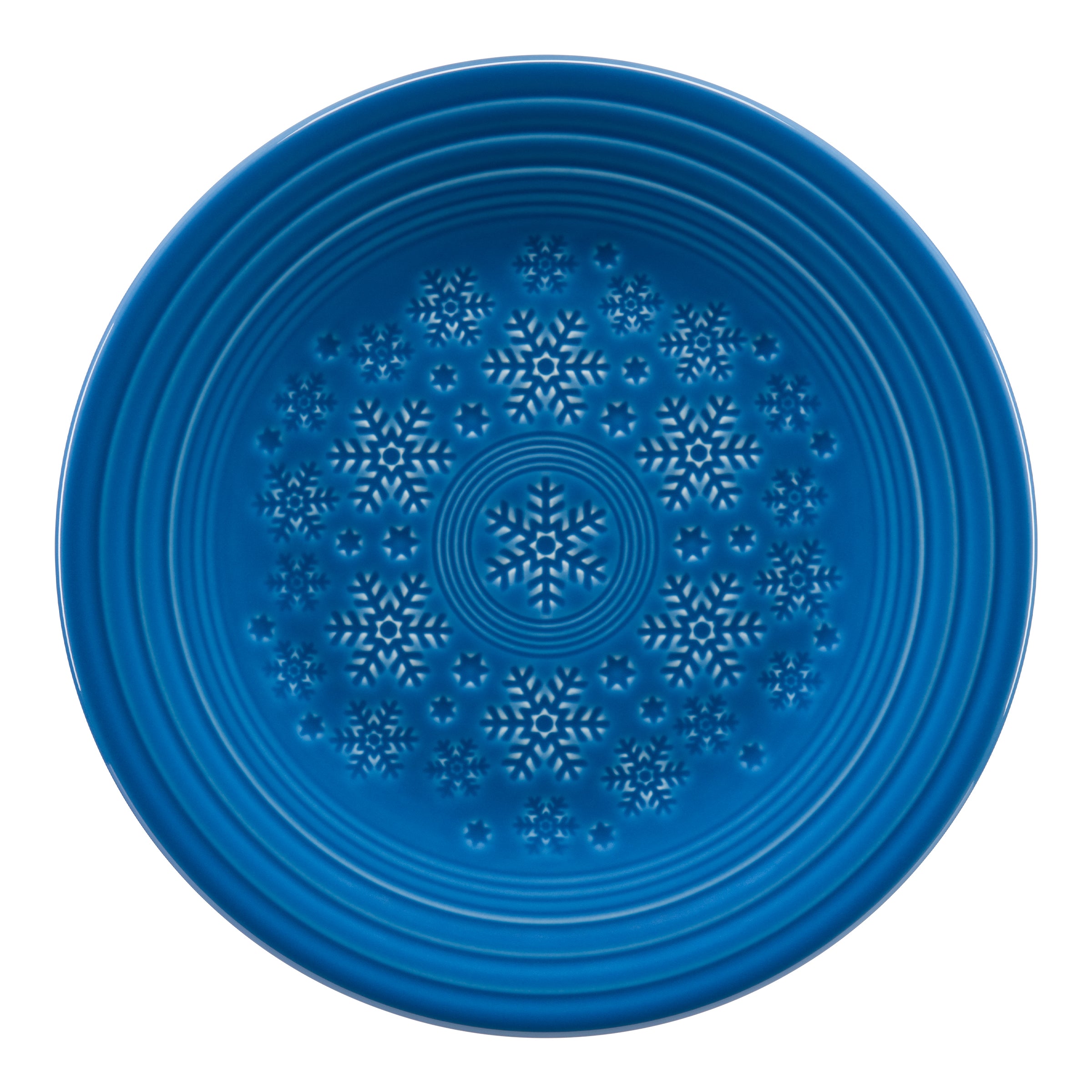 Embossed Snowflake Luncheon Plate