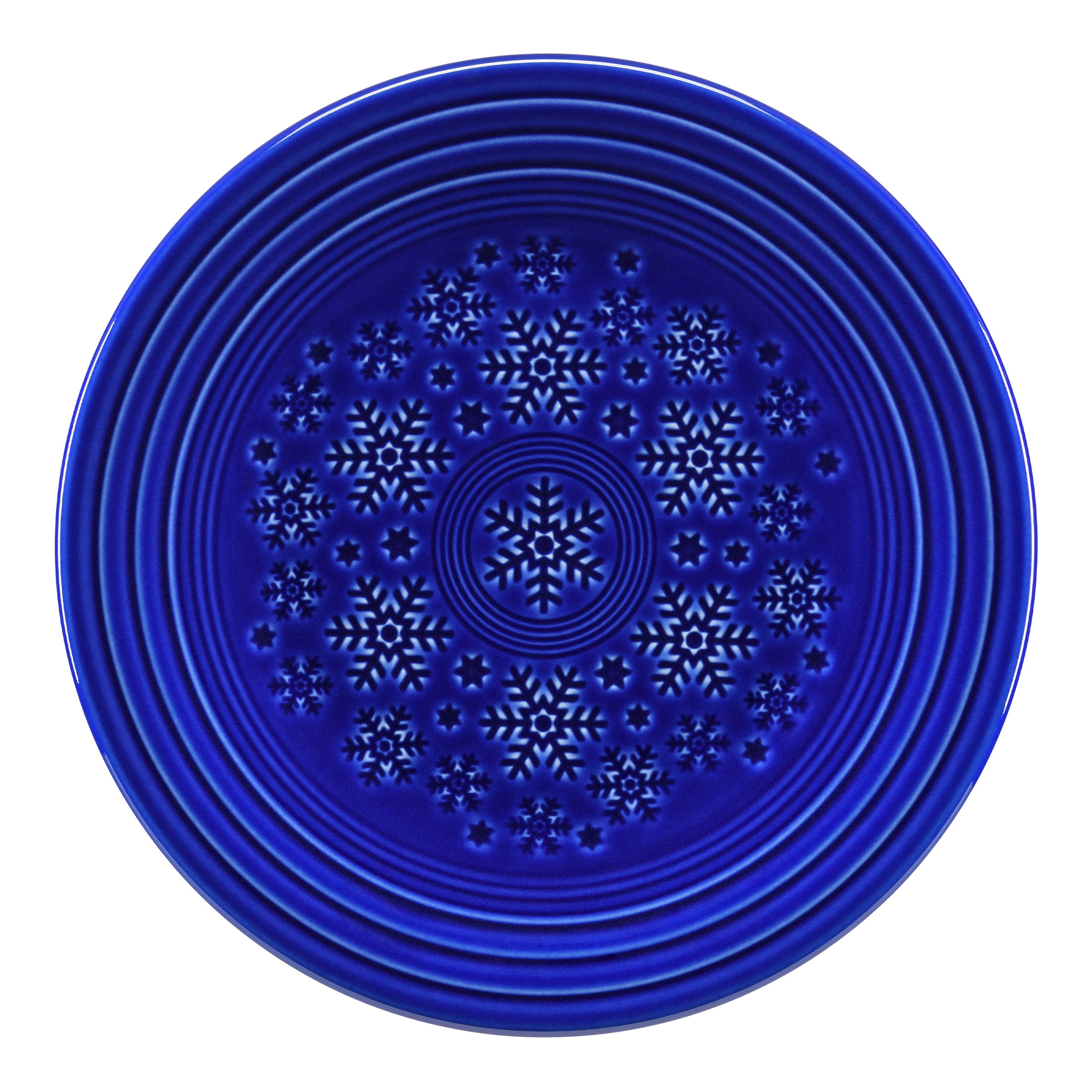 Embossed Snowflake Luncheon Plate