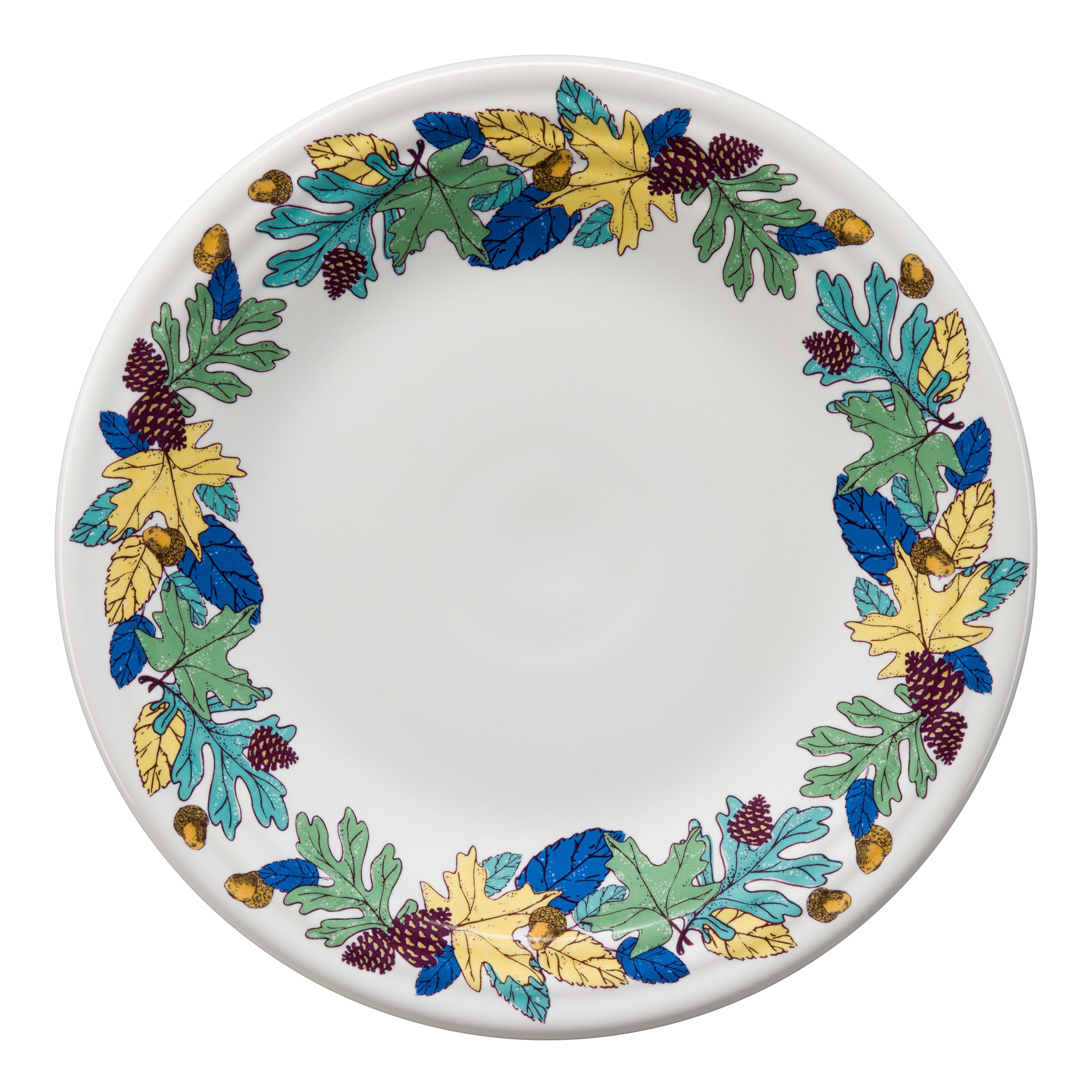 Blue Fall Fantasy Luncheon Plate