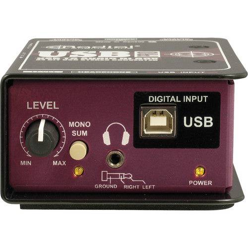 USB-Pro Digital USB DI for laptops, 24/96 with heapdhone amp & isolated outs