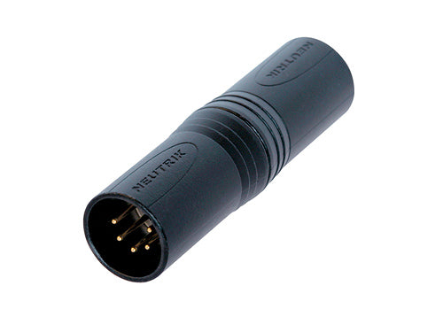 XLR 5-Pole Male to Male Barrel Adapter (Black)