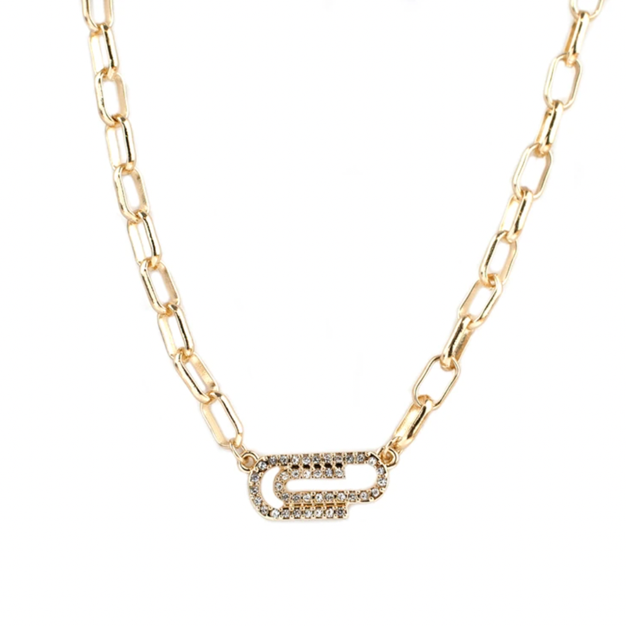 Marlyn Schiff Paperclip Necklace