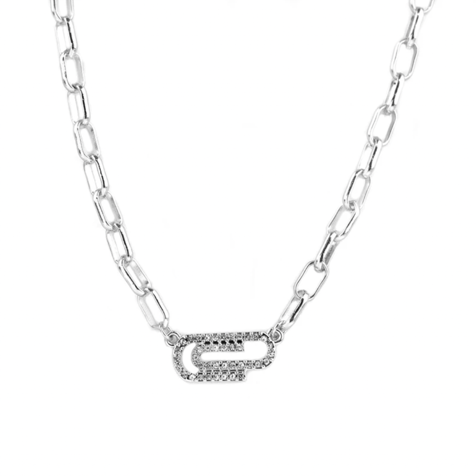 Marlyn Schiff Paperclip Necklace