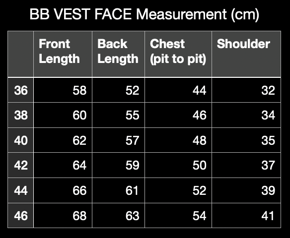 Anatomica BB Vest Face (Dk Navy) – BROGUE