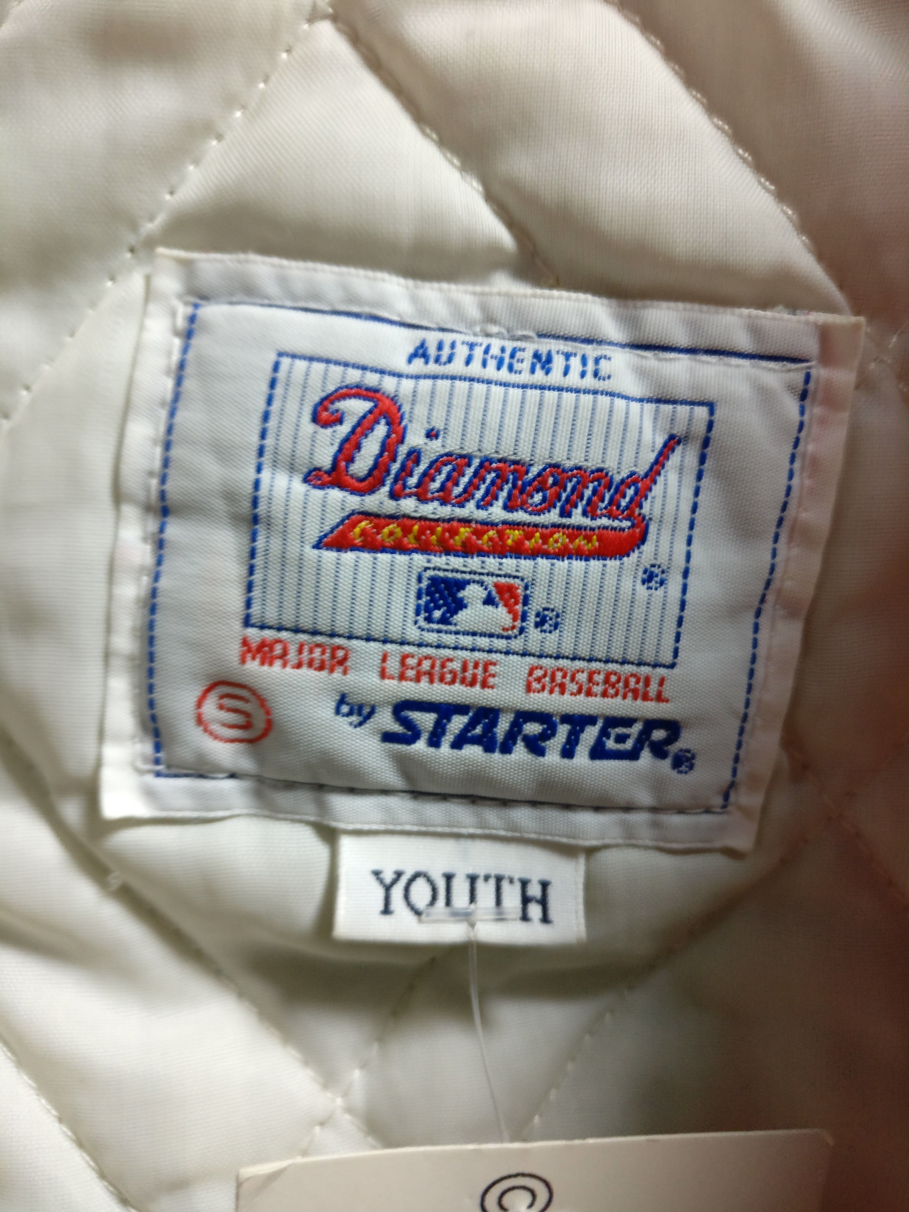 Vintage 90s CHICAGO WHITE SOX MLB Back Patch Starter Nylon Jacket YS