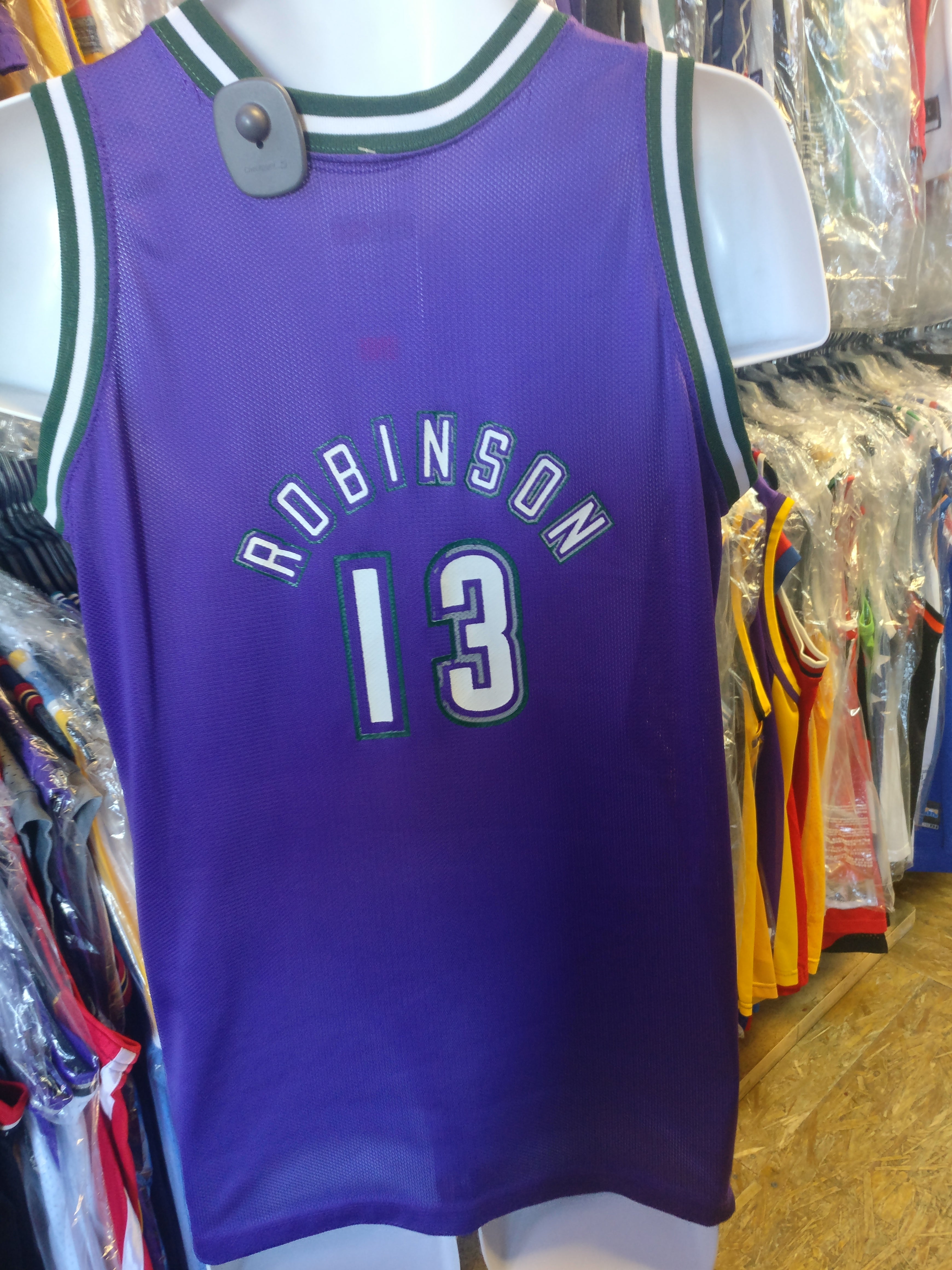 Vintage #13 GLENN ROBINSON Milwaukee Bucks NBA Champion Jersey 18-20