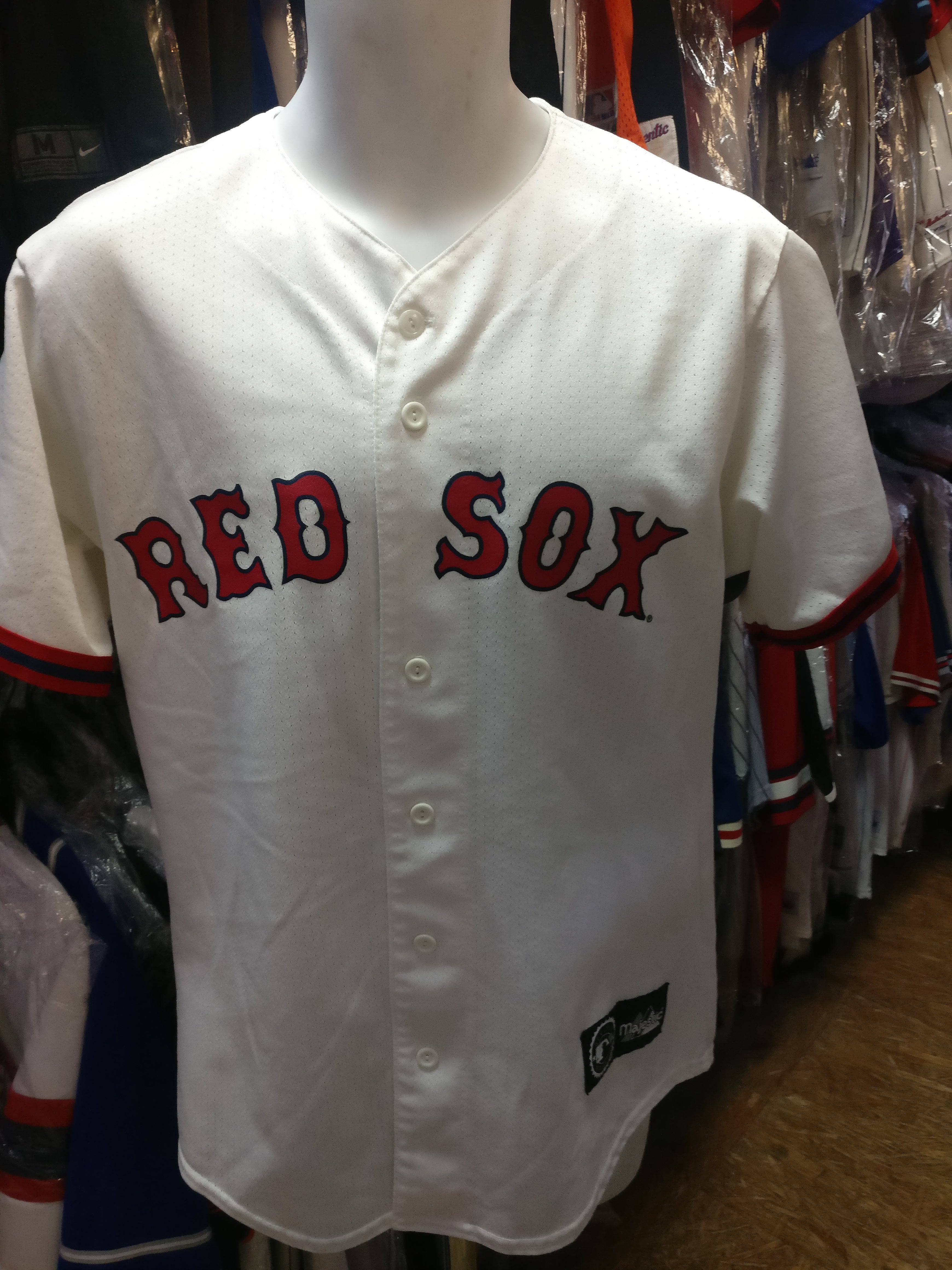 Vintage #24 MANNY RAMIREZ Boston Red Sox MLB Majestic Jersey M