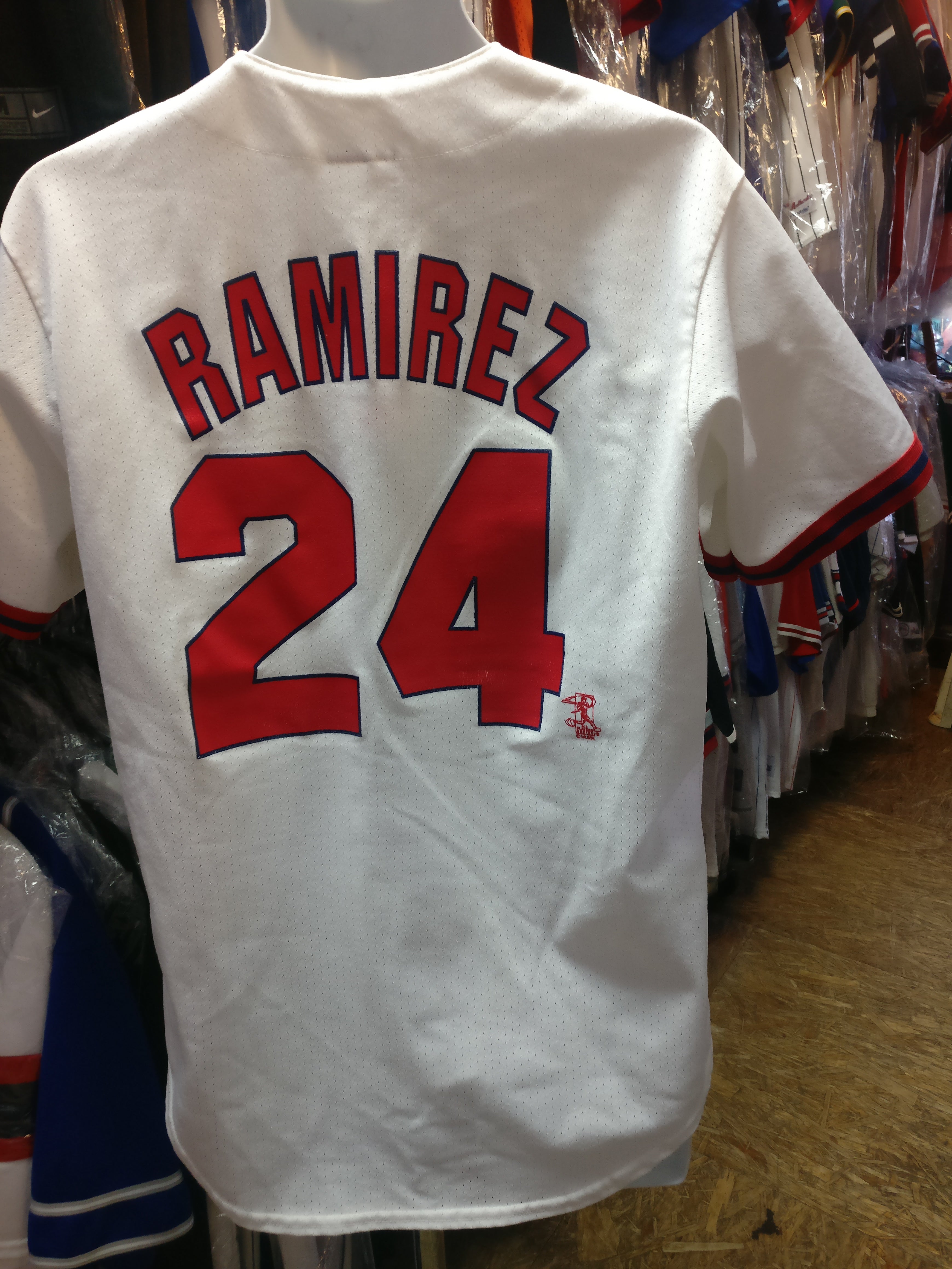 Vintage #24 MANNY RAMIREZ Boston Red Sox MLB Majestic Jersey M