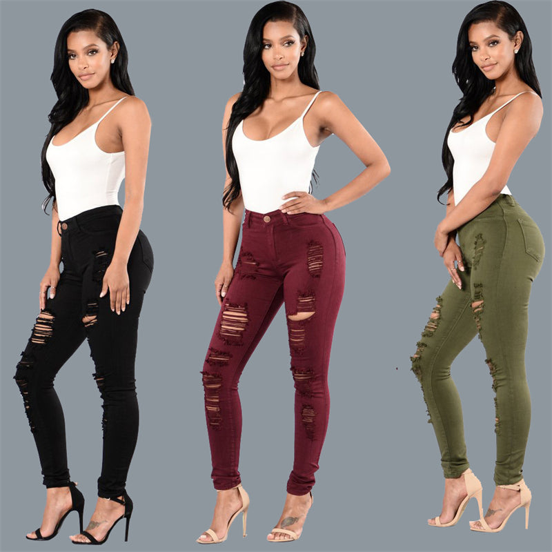 plus size  hollow out woman  pencil pants