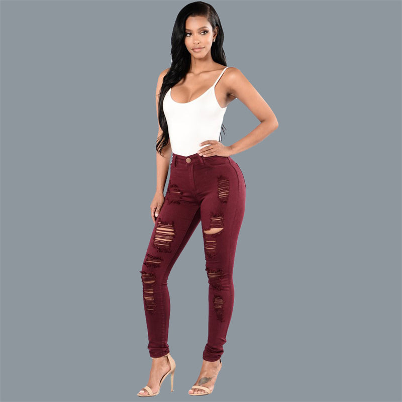 plus size  hollow out woman  pencil pants