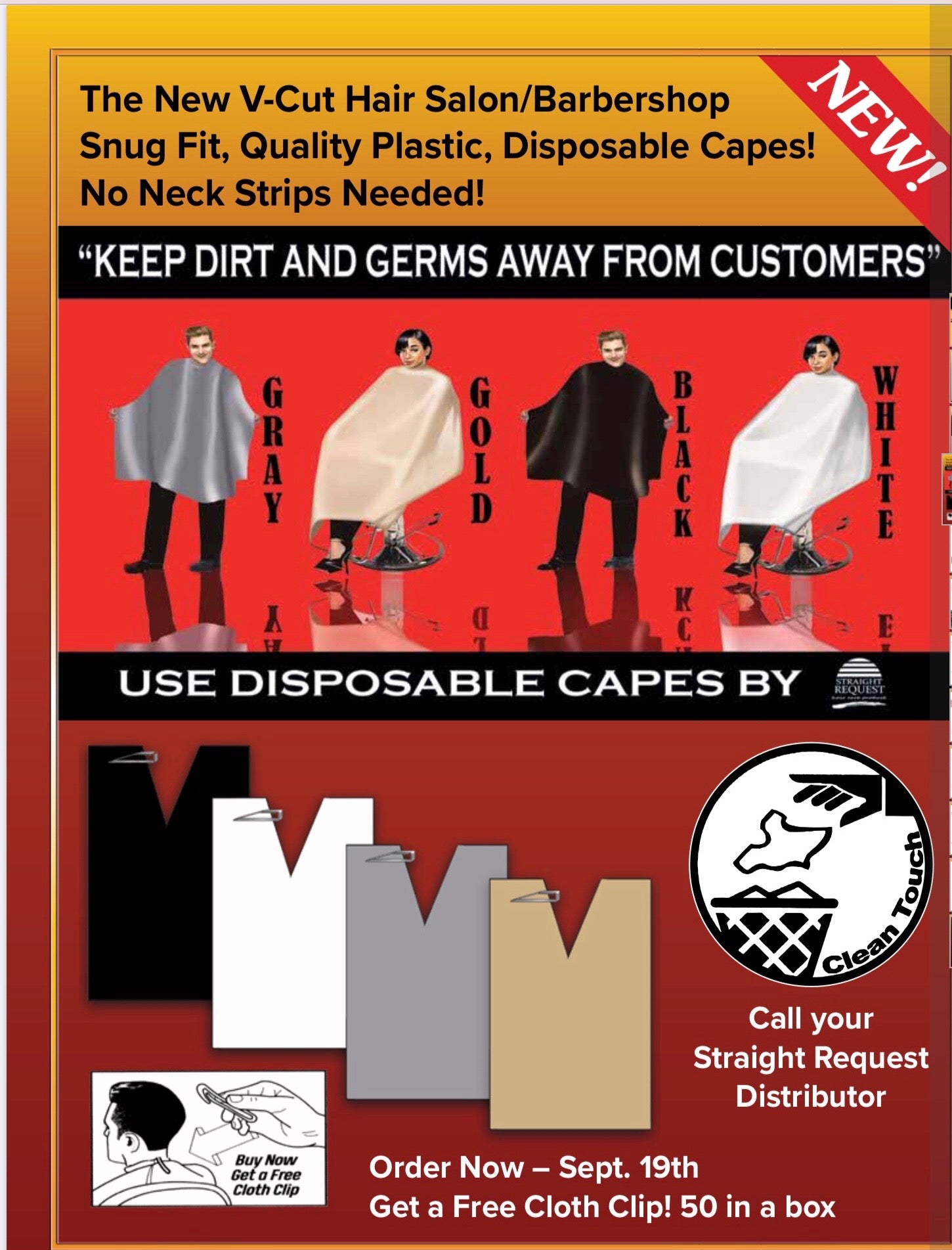 Disposable Capes (50 per box)