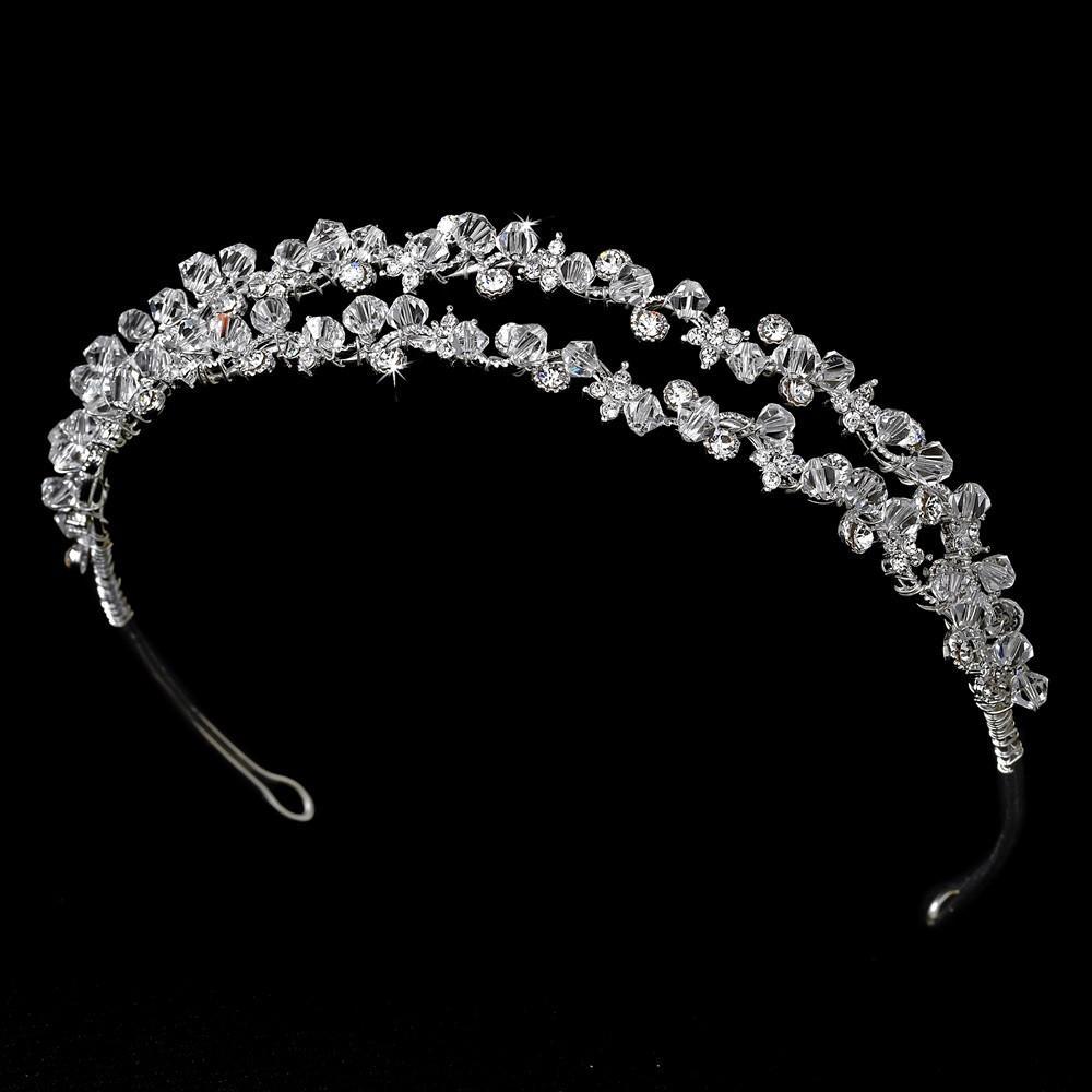 Gorgeous Double Swarovski Crystal Bridal Headband