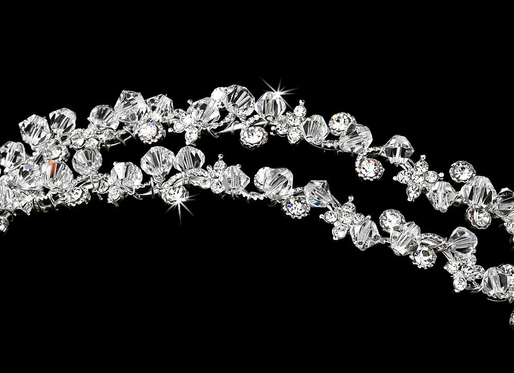 Gorgeous Double Swarovski Crystal Bridal Headband