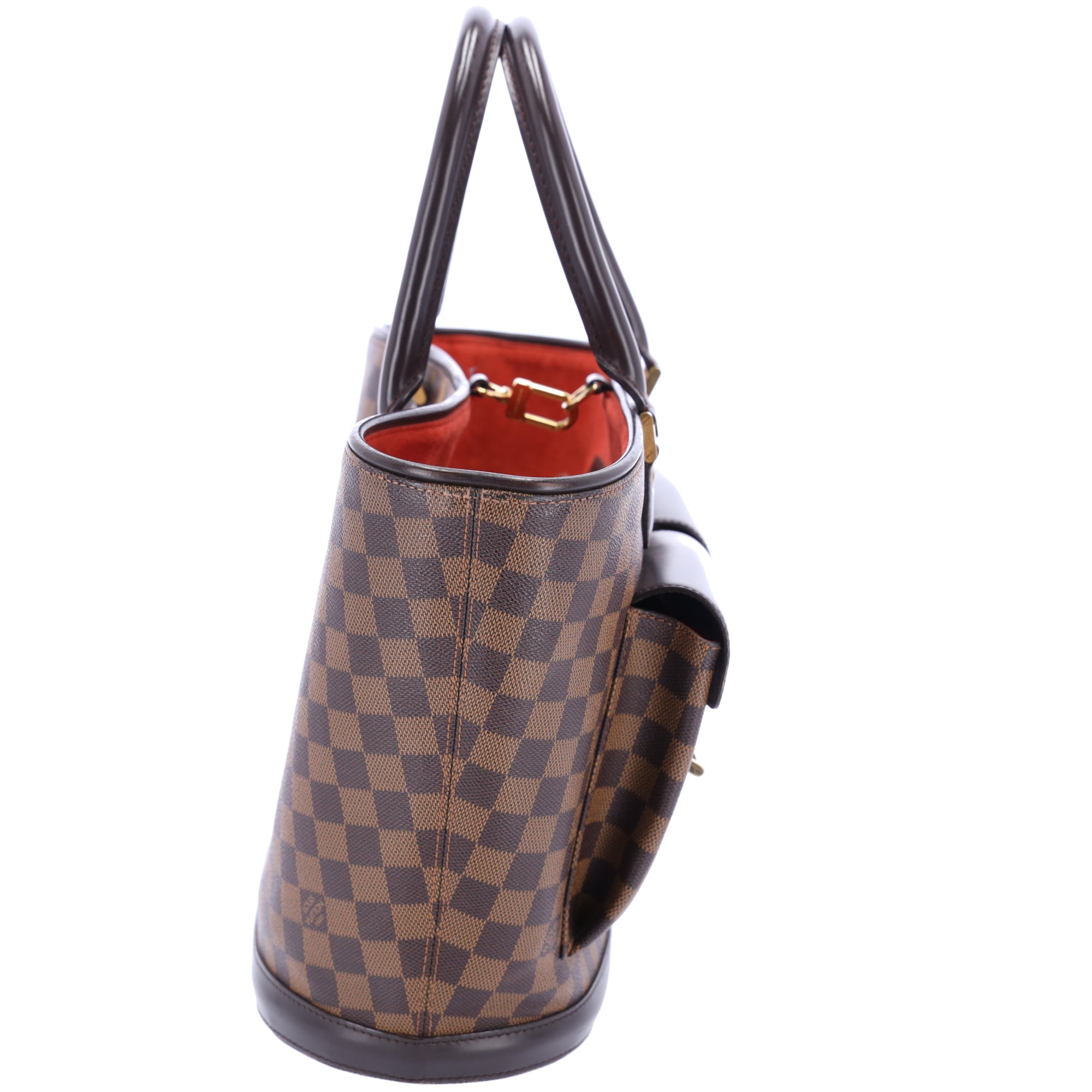 Louis Vuitton Manosque GM N51120 Ebene Damier Large Carryall Tote Shoulder Bag