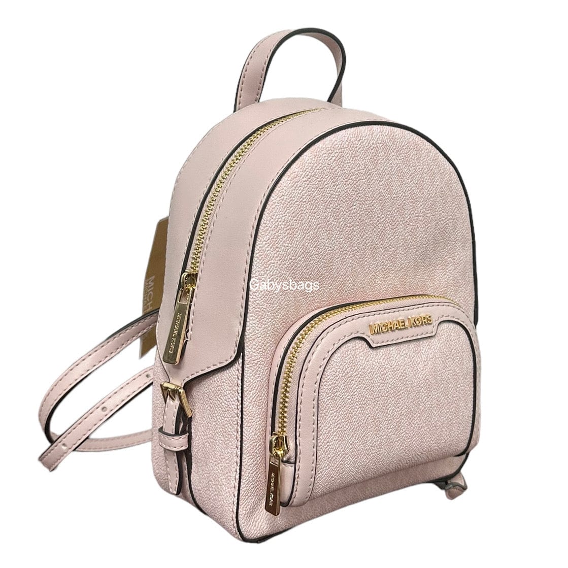 Michael Kors Jaycee XS Convertible Zip Pocket Backpack Bag Light Powder Blush