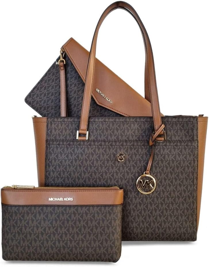 Michael Kors Maisie Large Leather 3-in-1 ToteBag Brown