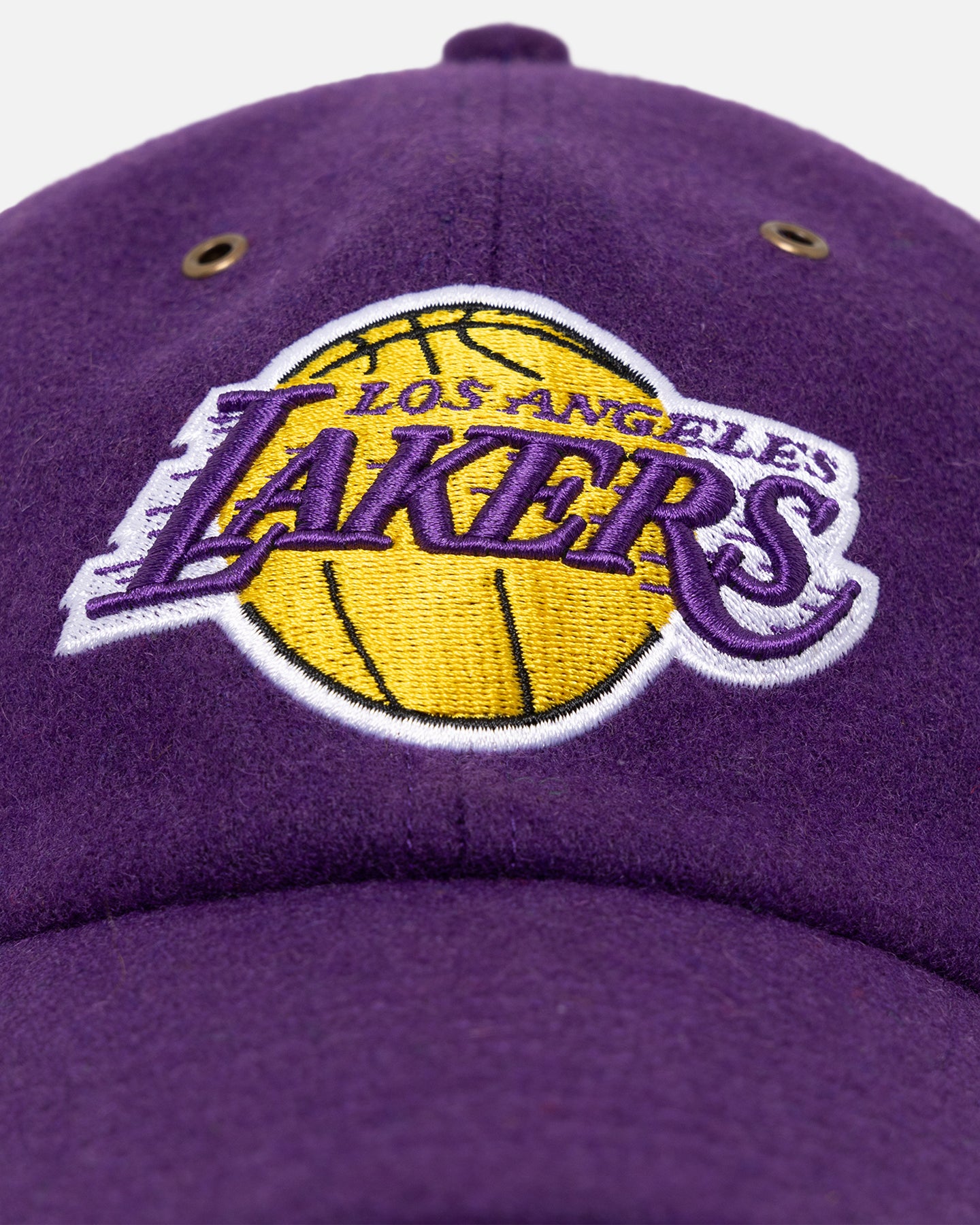 47 Brand Los Angeles Lakers Wooly Clean Up Strapback Purple