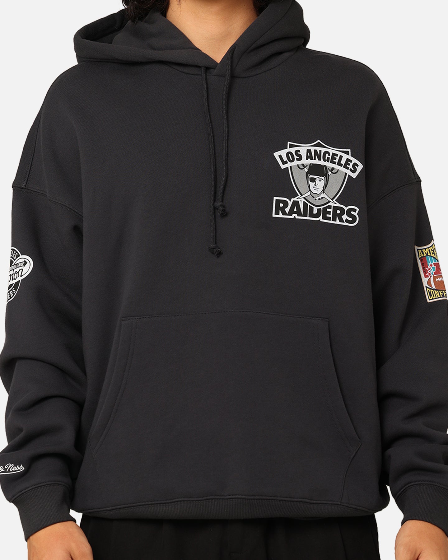 Mitchell & Ness Los Angeles Raiders Super Bowl World Hoodie Faded Black