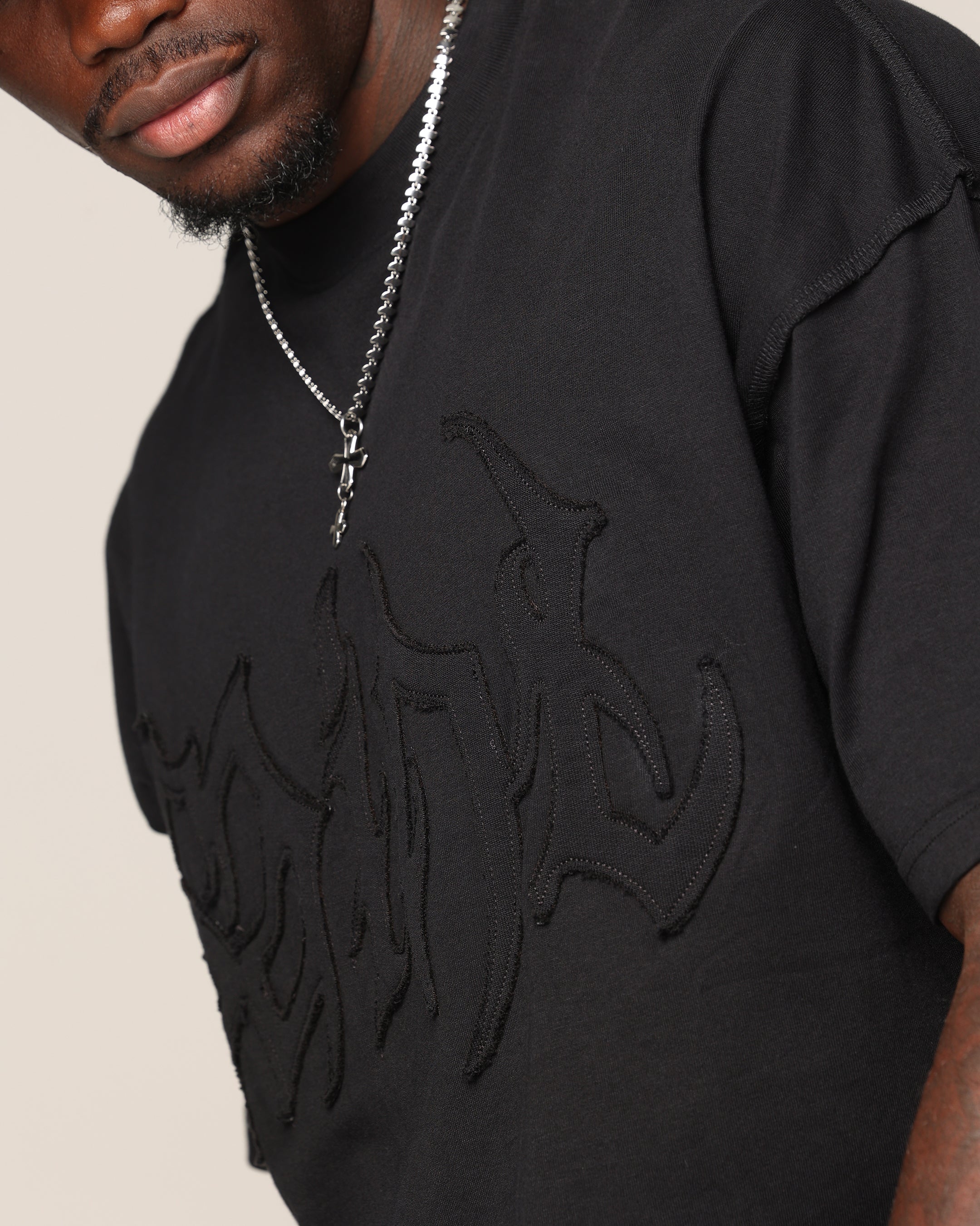 Saint Morta Rodeo Metal Boxy T-Shirt Black