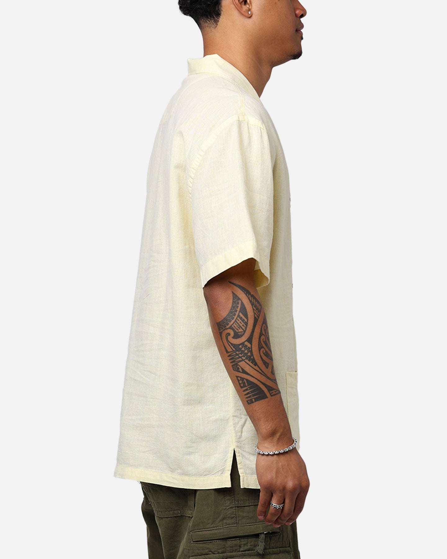 Pas De Mer Postcard Shirt Light Yellow