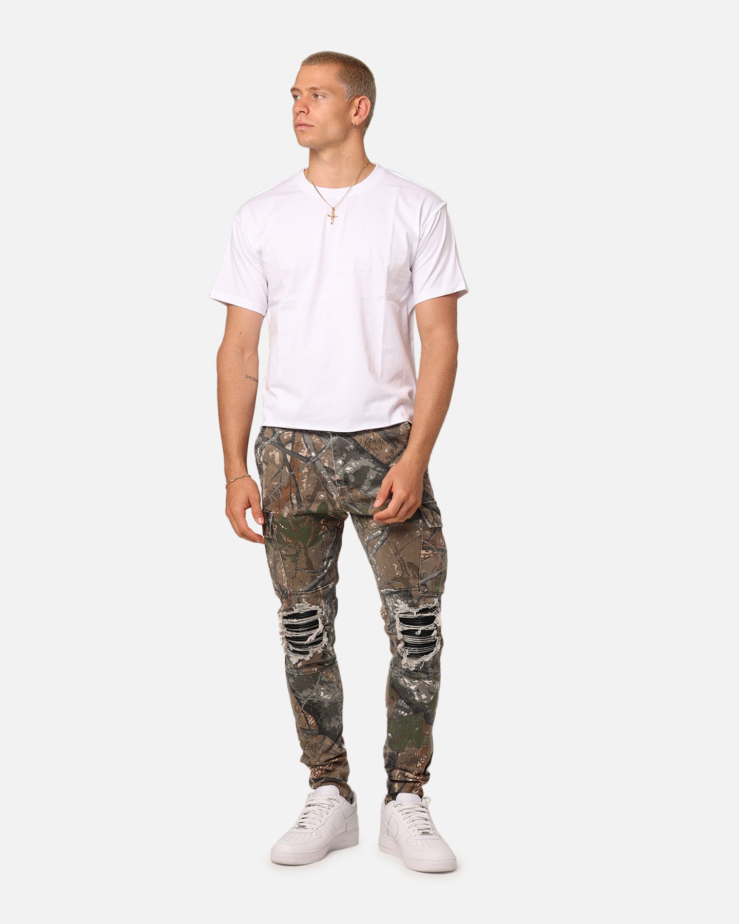 XXIII Sergeant Ripped Jeans Real Tree Camo