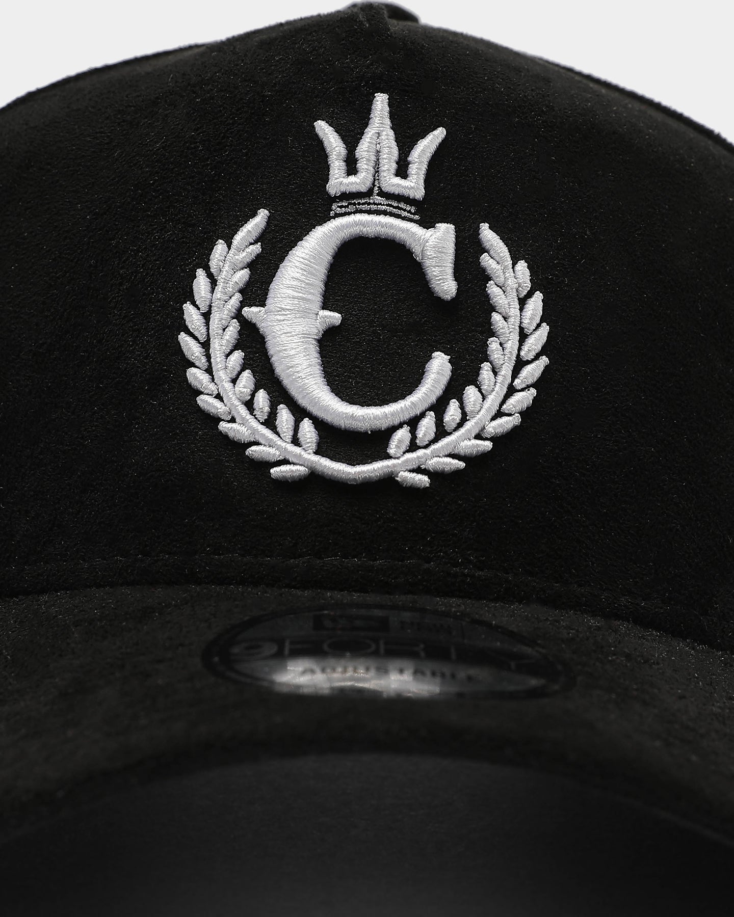 New Era X Culture Kings 9FORTY A-Frame Snapback Suede Black