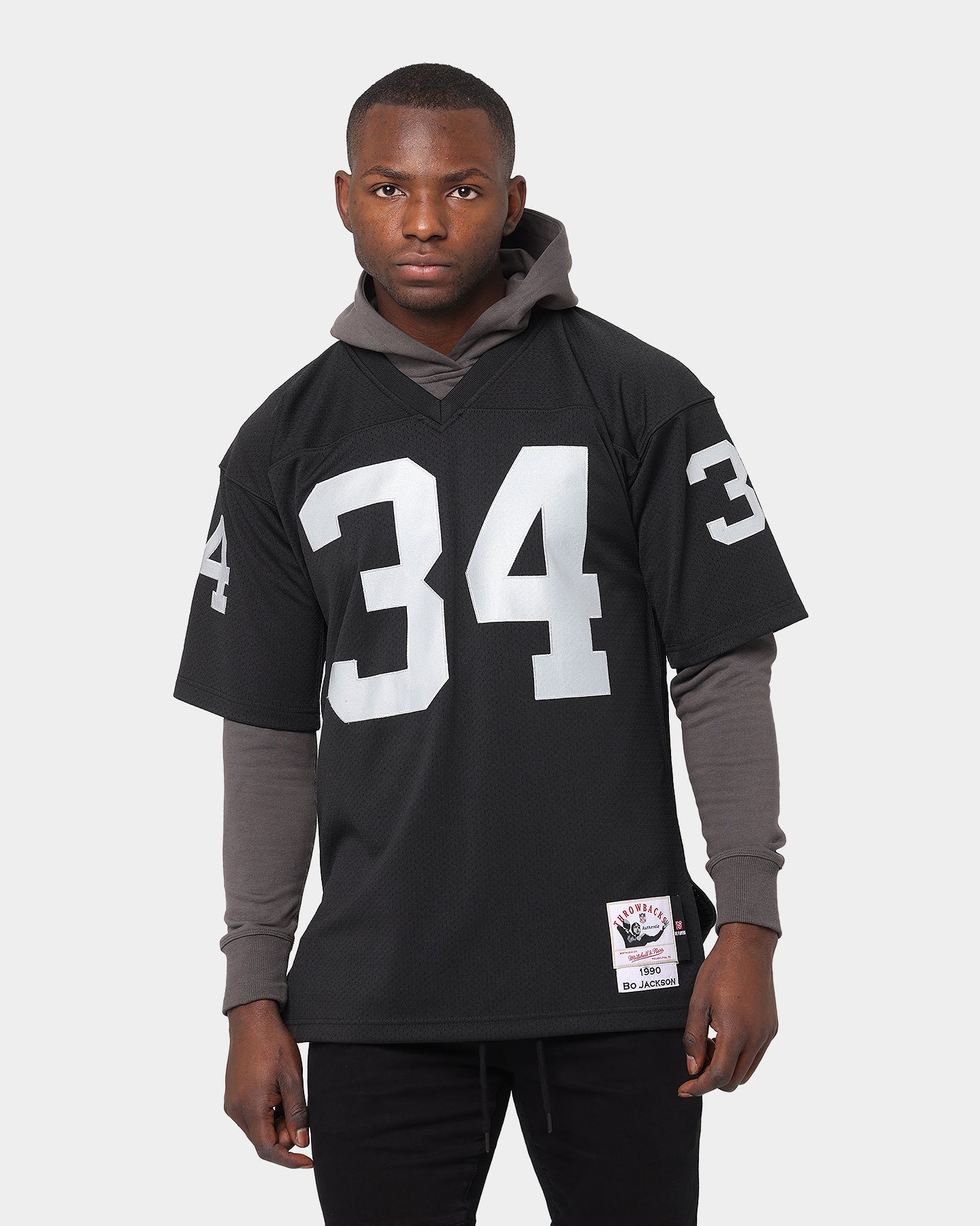 Mitchell & Ness Los Angeles Raiders Bo Jackson #34 Authentic Home Jersey Black