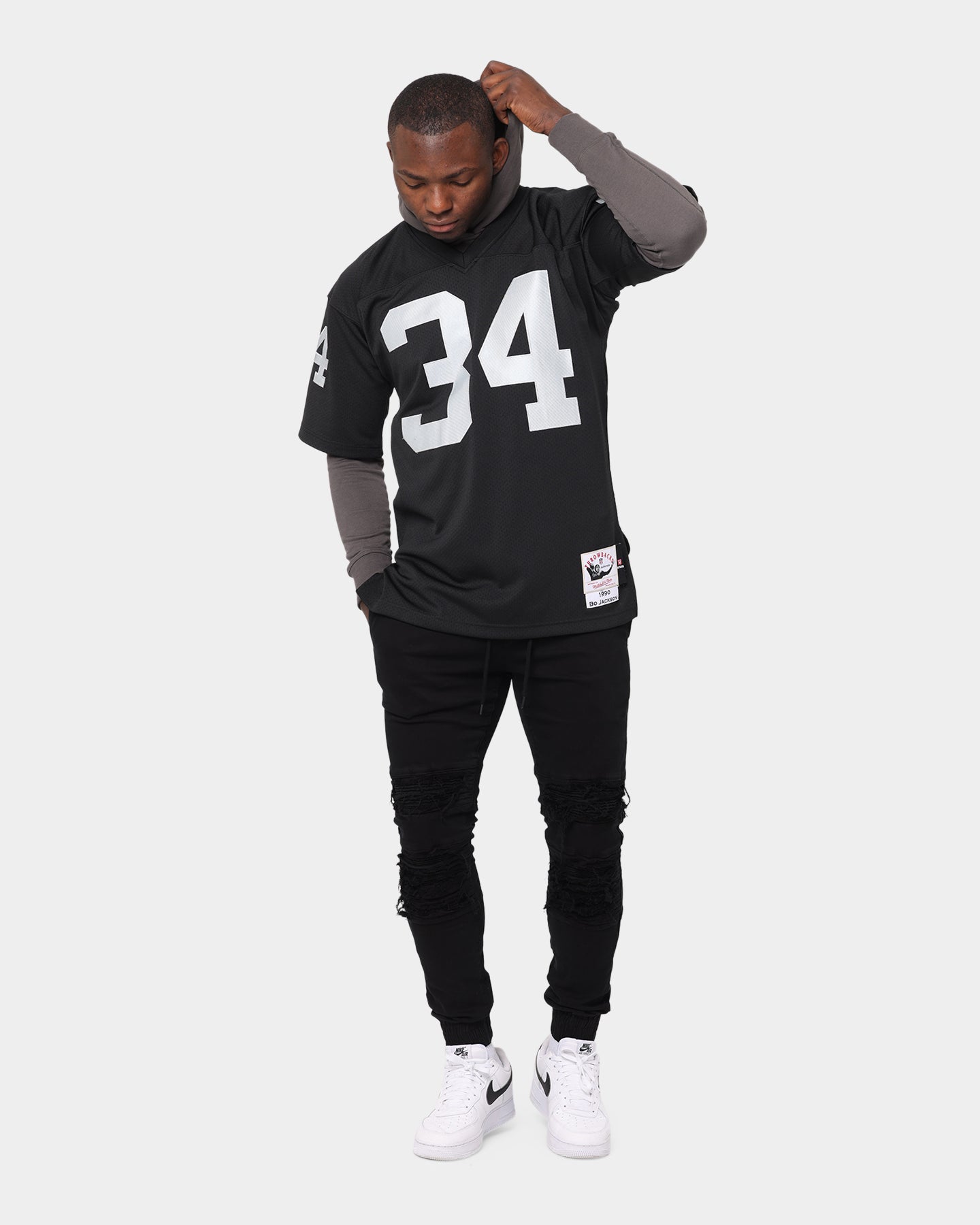 Mitchell & Ness Los Angeles Raiders Bo Jackson #34 Authentic Home Jersey Black