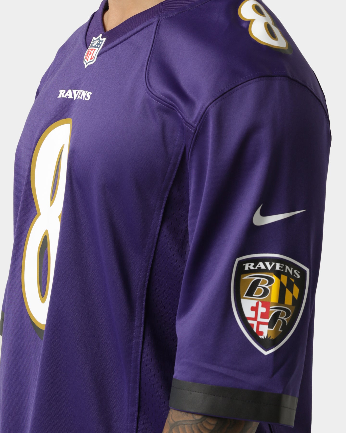 Nike Baltimore Ravens Lamar Jackson #8 Home Game Jersey New Orchid