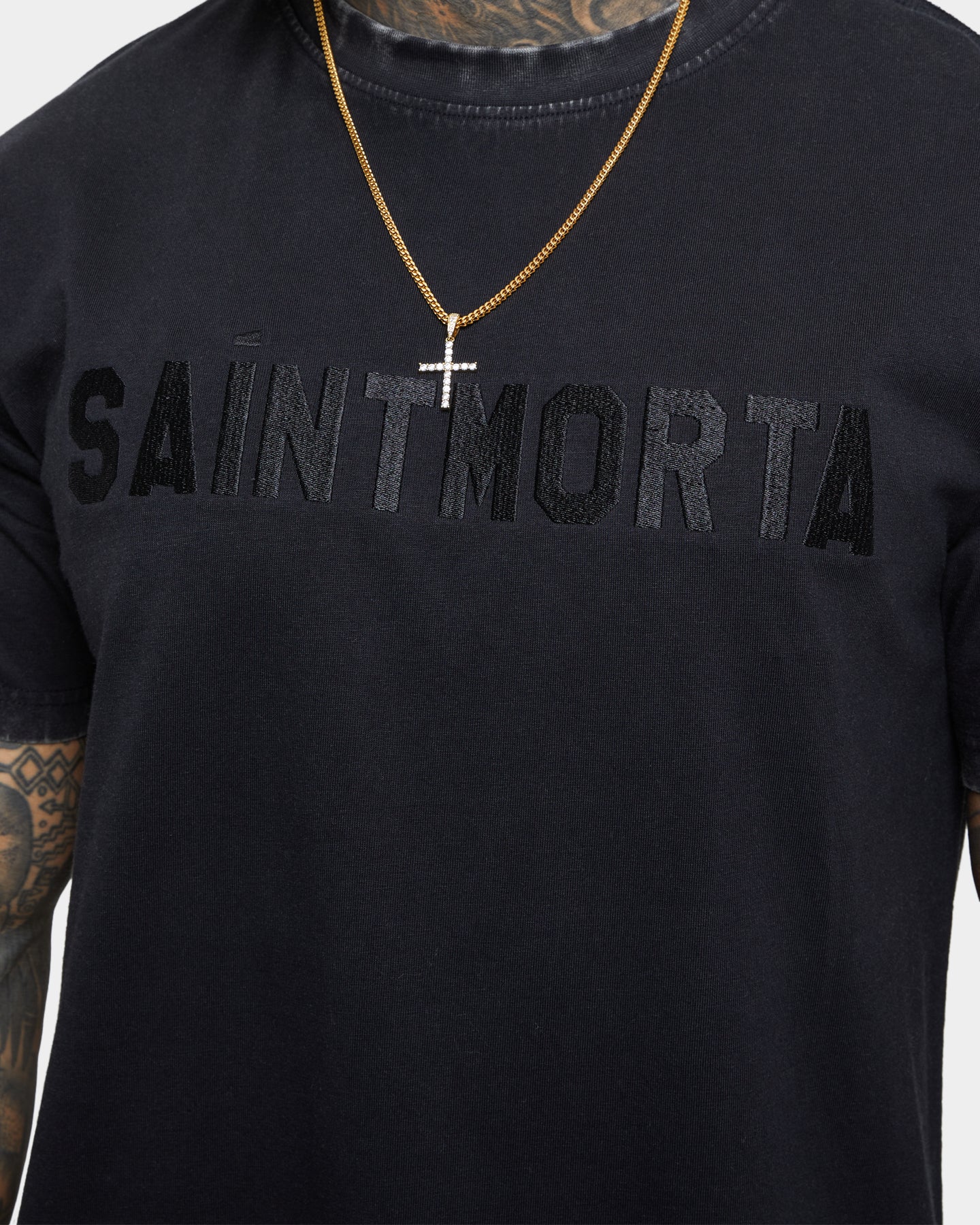 Saint Morta Yearbook Lafayette T-Shirt Vintage Black