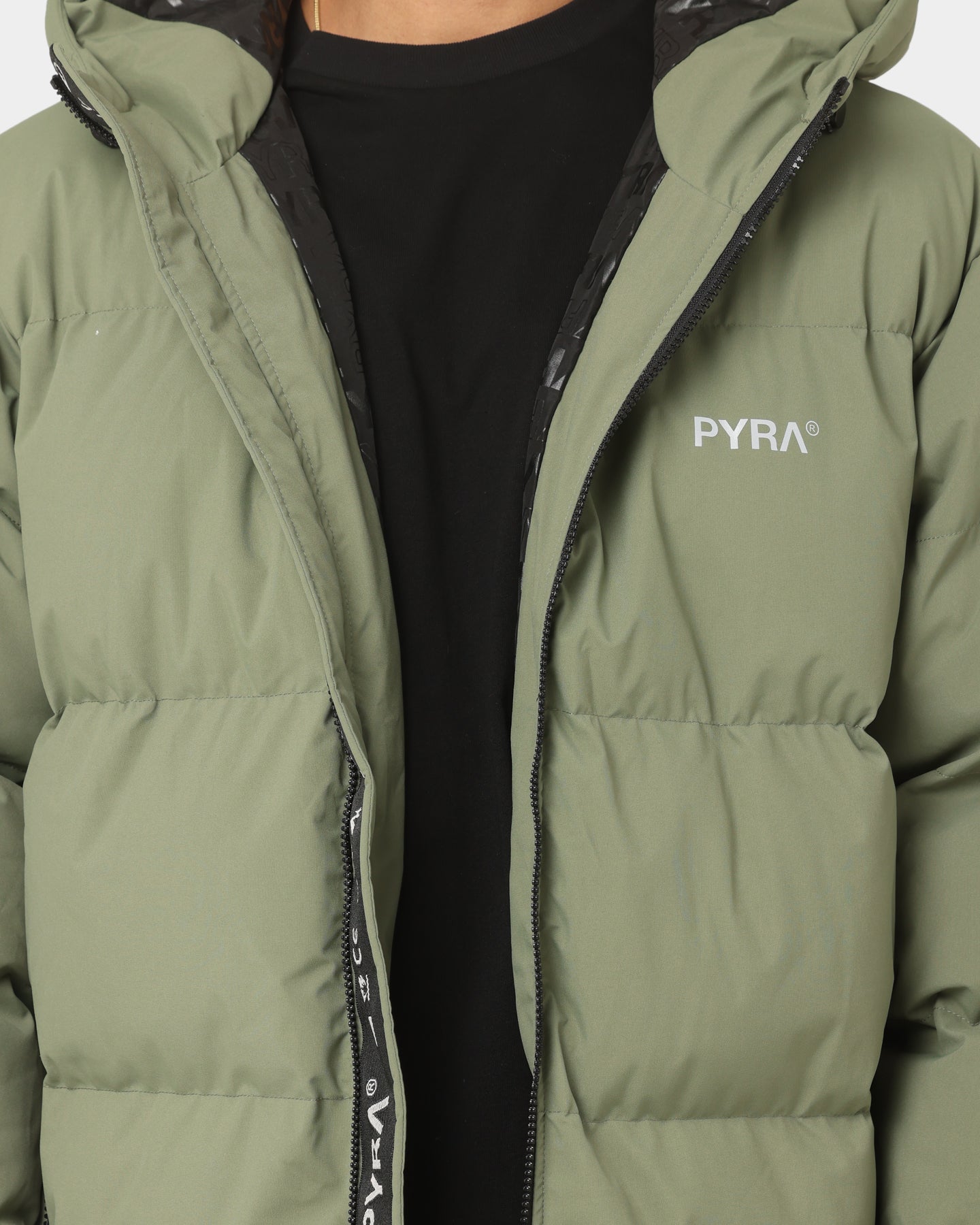PYRA Alpine Puffa Jacket Olive Green
