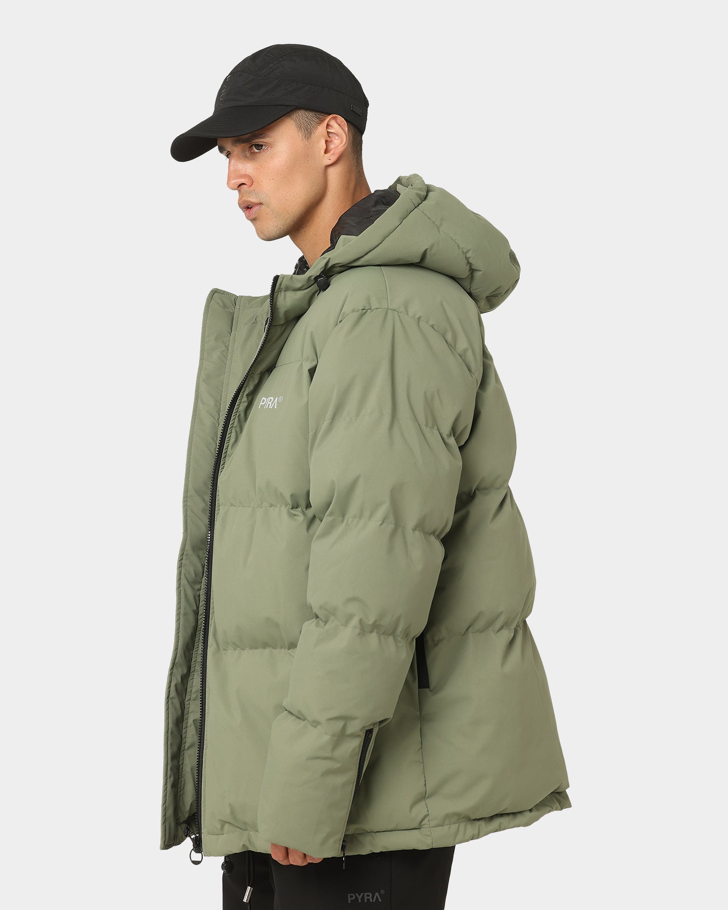 PYRA Alpine Puffa Jacket Olive Green