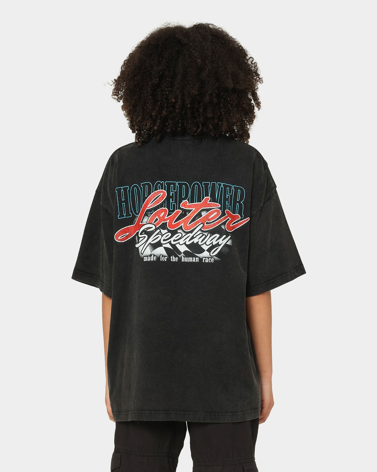 Loiter Speedway Vintage T-Shirt Vintage Black