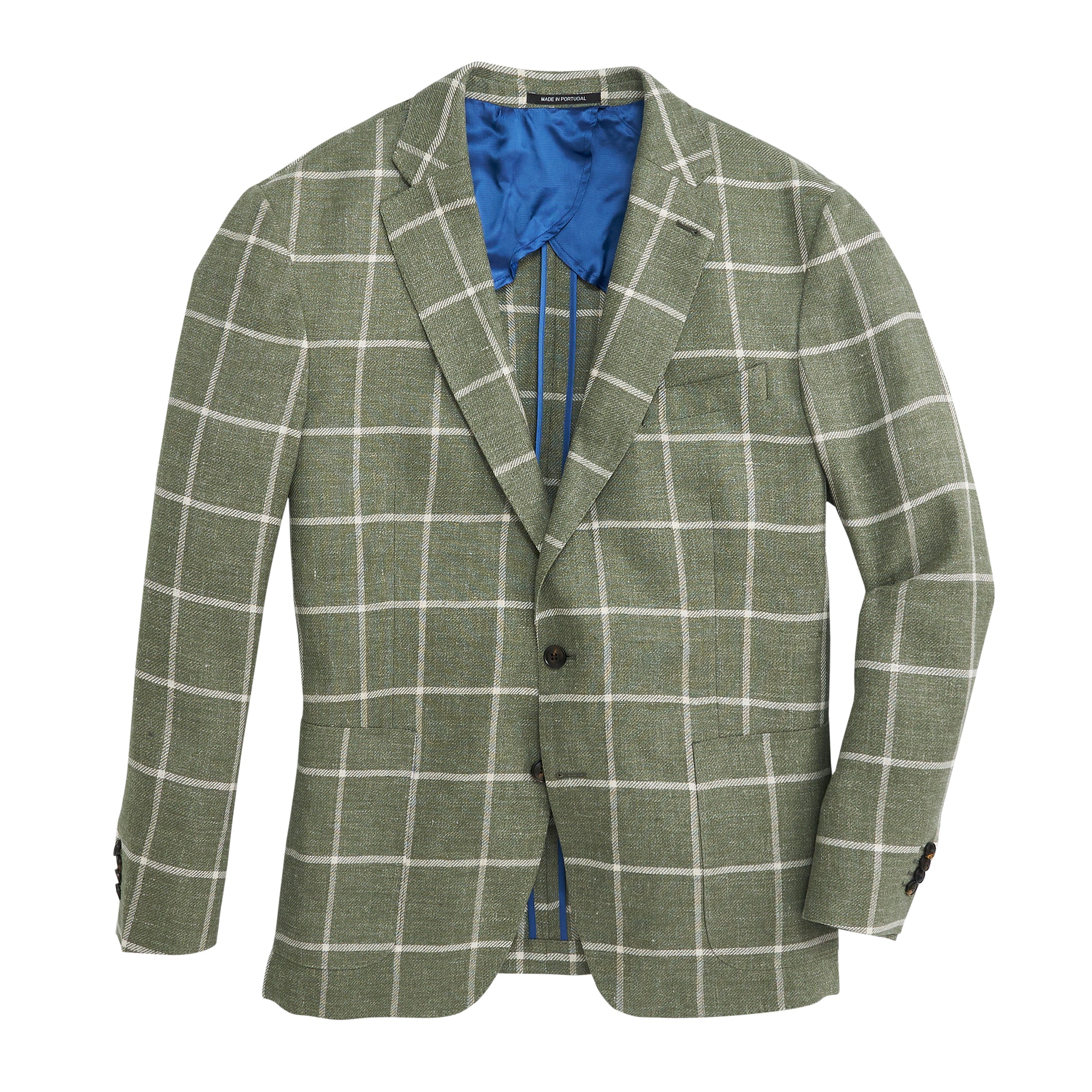 Oil Green Windowpane Sport Coat