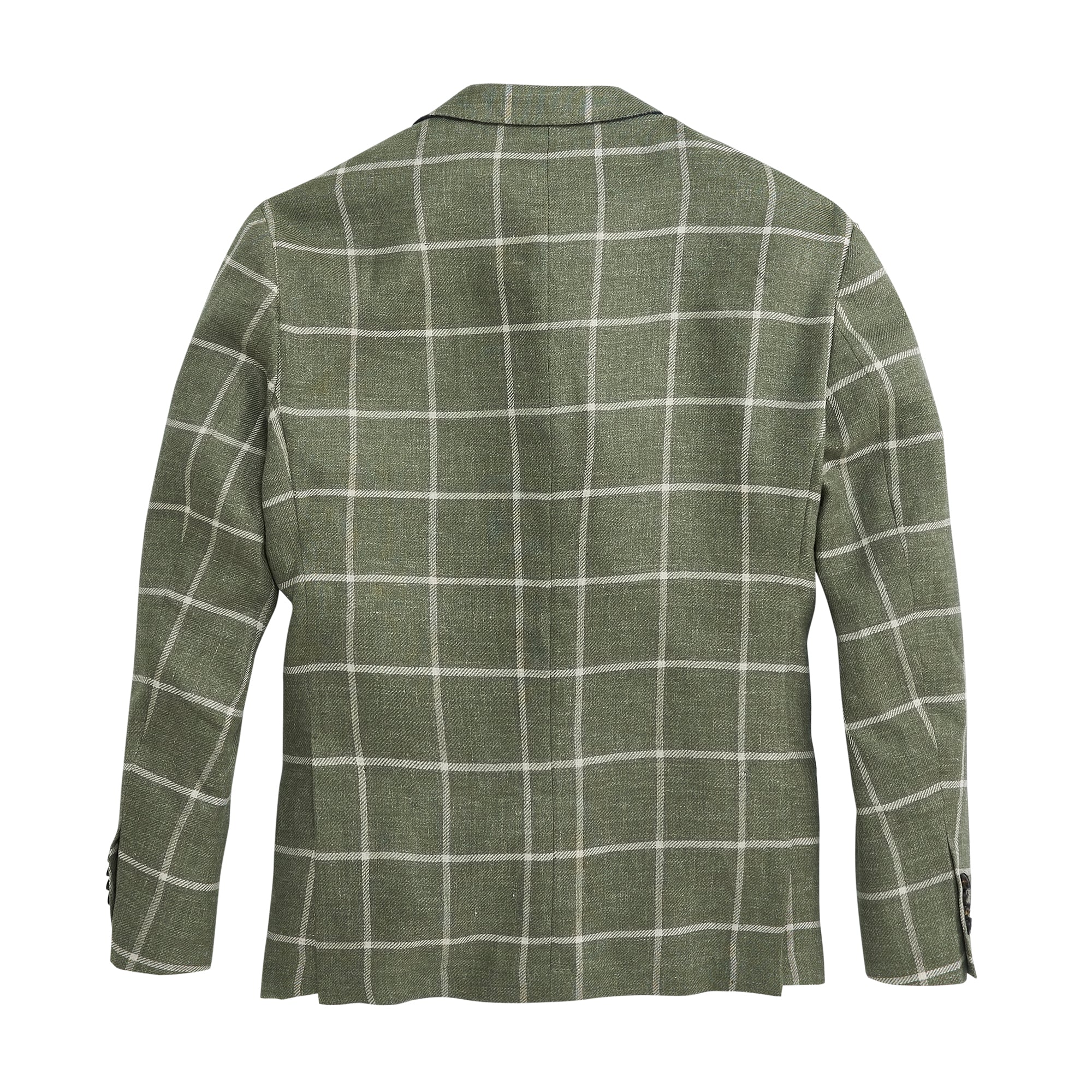 Oil Green Windowpane Sport Coat