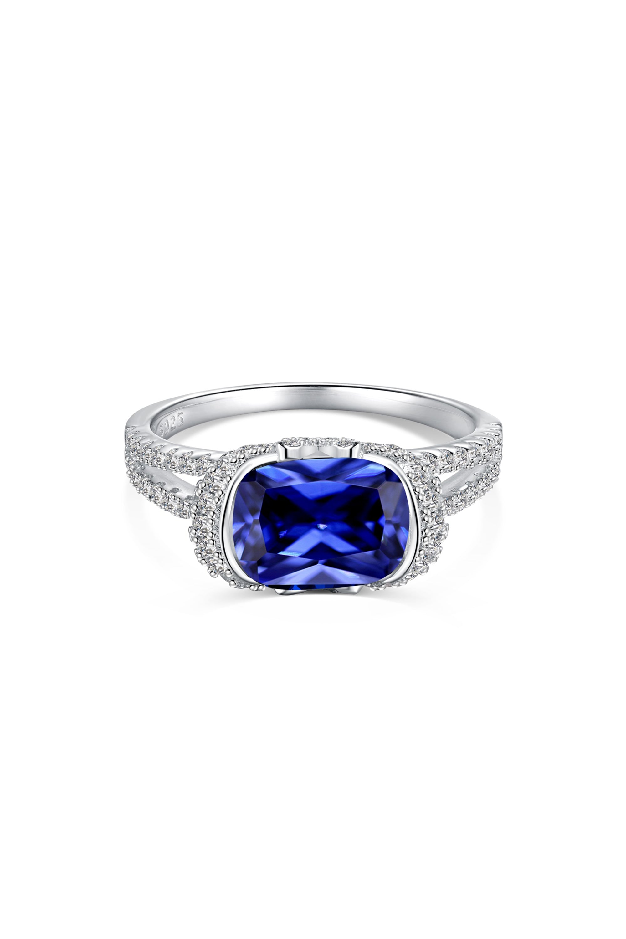 Gorgeous Fat Rectangle Sapphire Ring