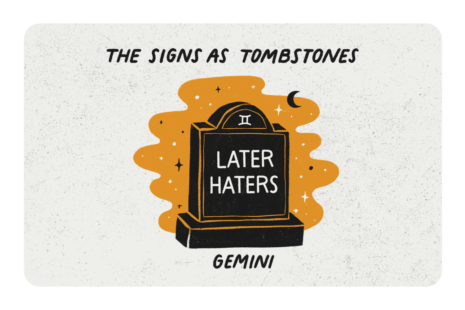 Gemini as a Tombstone