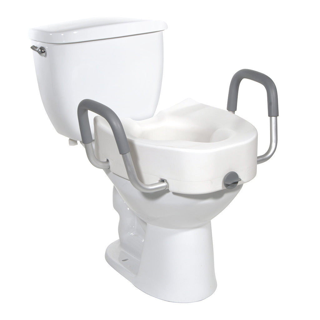 Drive Medical Raised Toilet Seat with Lock