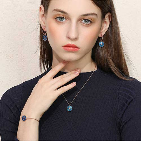 Bright starry sky six mangoes necklace