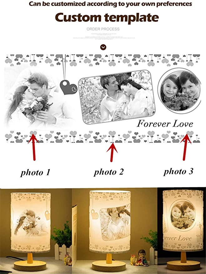 Personalized table lamp customized template