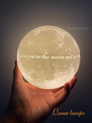 I love you to the moon and back moon moon lamp